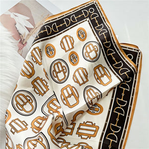 MaraSilk Pure Mulberry Silk Scarf Square Crepe Satin MS28-14