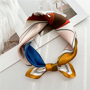 MaraSilk Pure Mulberry Silk Scarf Square Crepe Satin MS28-5