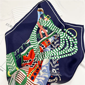 MaraSilk Pure Mulberry Silk Scarf Square Crepe Satin MS29-10