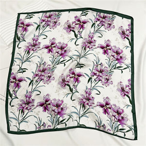 MaraSilk Pure Mulberry Silk Scarf Square Crepe Satin MS29-4