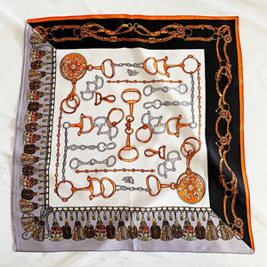 MaraSilk Pure Mulberry Silk Scarf Square Crepe Satin MS30-4