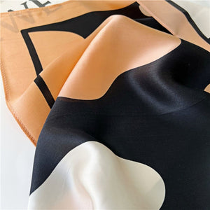 MaraSilk Pure Mulberry Silk Scarf Square Crepe Satin MS32-8