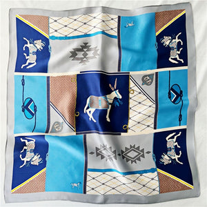 MaraSilk Pure Mulberry Silk Scarf Square Crepe Satin MS33-12