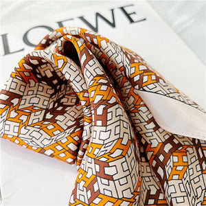 MaraSilk Pure Mulberry Silk Scarf Square Crepe Satin MS33-2