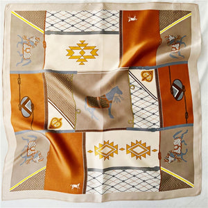 MaraSilk Pure Mulberry Silk Scarf Square Crepe Satin MS33-9