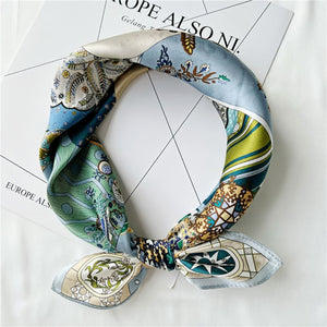 MaraSilk Pure Mulberry Silk Scarf Square Crepe Satin MS34-9