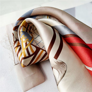 MaraSilk Pure Mulberry Silk Scarf Square Crepe Satin MS35-20