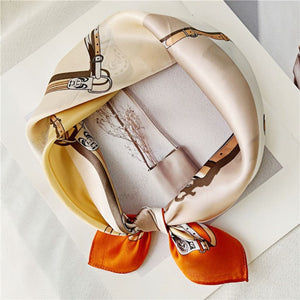 MaraSilk Pure Mulberry Silk Scarf Square Crepe Satin MS35-28