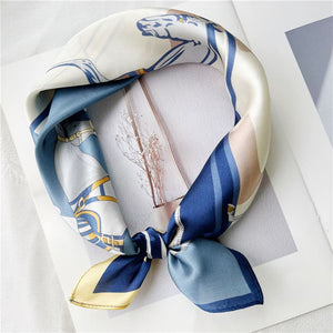 MaraSilk Pure Mulberry Silk Scarf Square Crepe Satin MS35-4