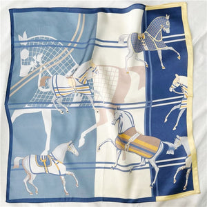 MaraSilk Pure Mulberry Silk Scarf Square Crepe Satin MS35-6