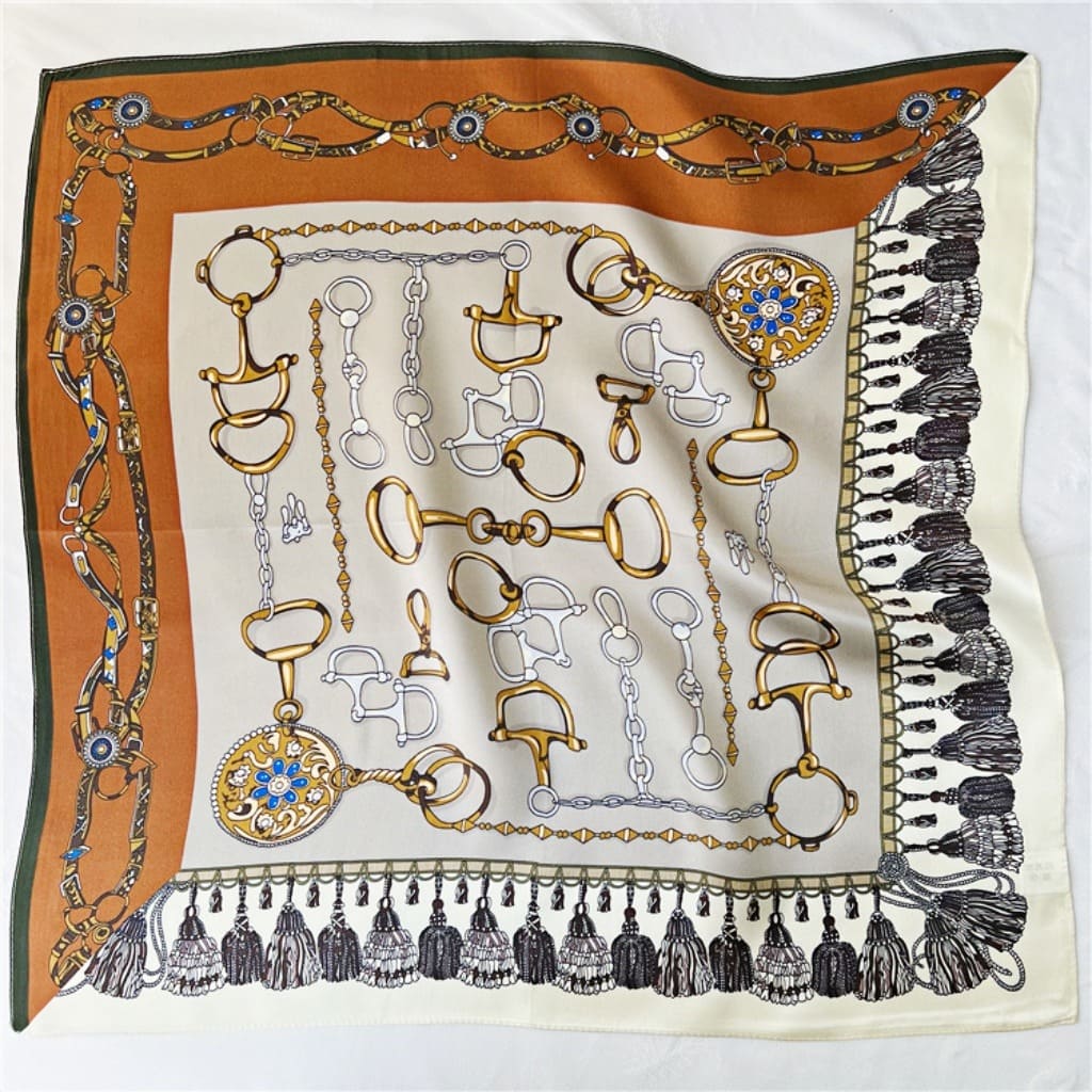 MaraSilk Pure Mulberry Silk Scarf Square Crepe Satin MS36-3