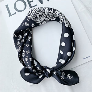 MaraSilk Pure Mulberry Silk Scarf Square Crepe Satin MS37-10