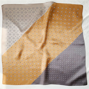 MaraSilk Pure Mulberry Silk Scarf Square Crepe Satin MS37-6