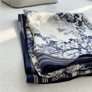 MaraSilk Pure Mulberry Silk Scarf - Square Crepe Satin MS381