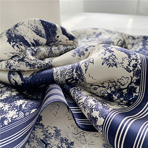 MaraSilk Pure Mulberry Silk Scarf - Square Crepe Satin MS381