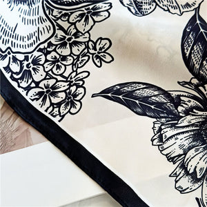 MaraSilk Pure Mulberry Silk Scarf - Square Crepe Satin MS382