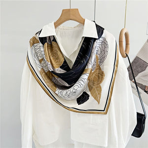 MaraSilk Pure Mulberry Silk Scarf - Square Crepe Satin MS383