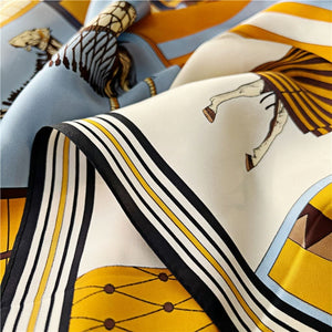 MaraSilk Pure Mulberry Silk Scarf - Square Crepe Satin MS384