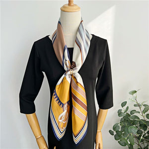 MaraSilk Pure Mulberry Silk Scarf - Square Crepe Satin MS384