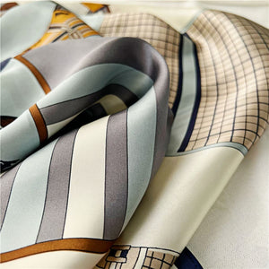 MaraSilk Pure Mulberry Silk Scarf - Square Crepe Satin MS384