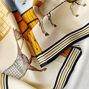 MaraSilk Pure Mulberry Silk Scarf - Square Crepe Satin MS384