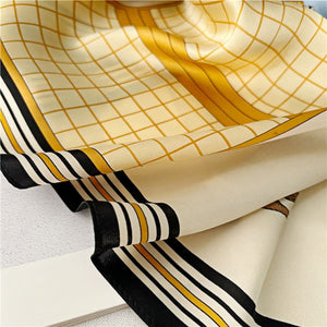 MaraSilk Pure Mulberry Silk Scarf - Square Crepe Satin MS384