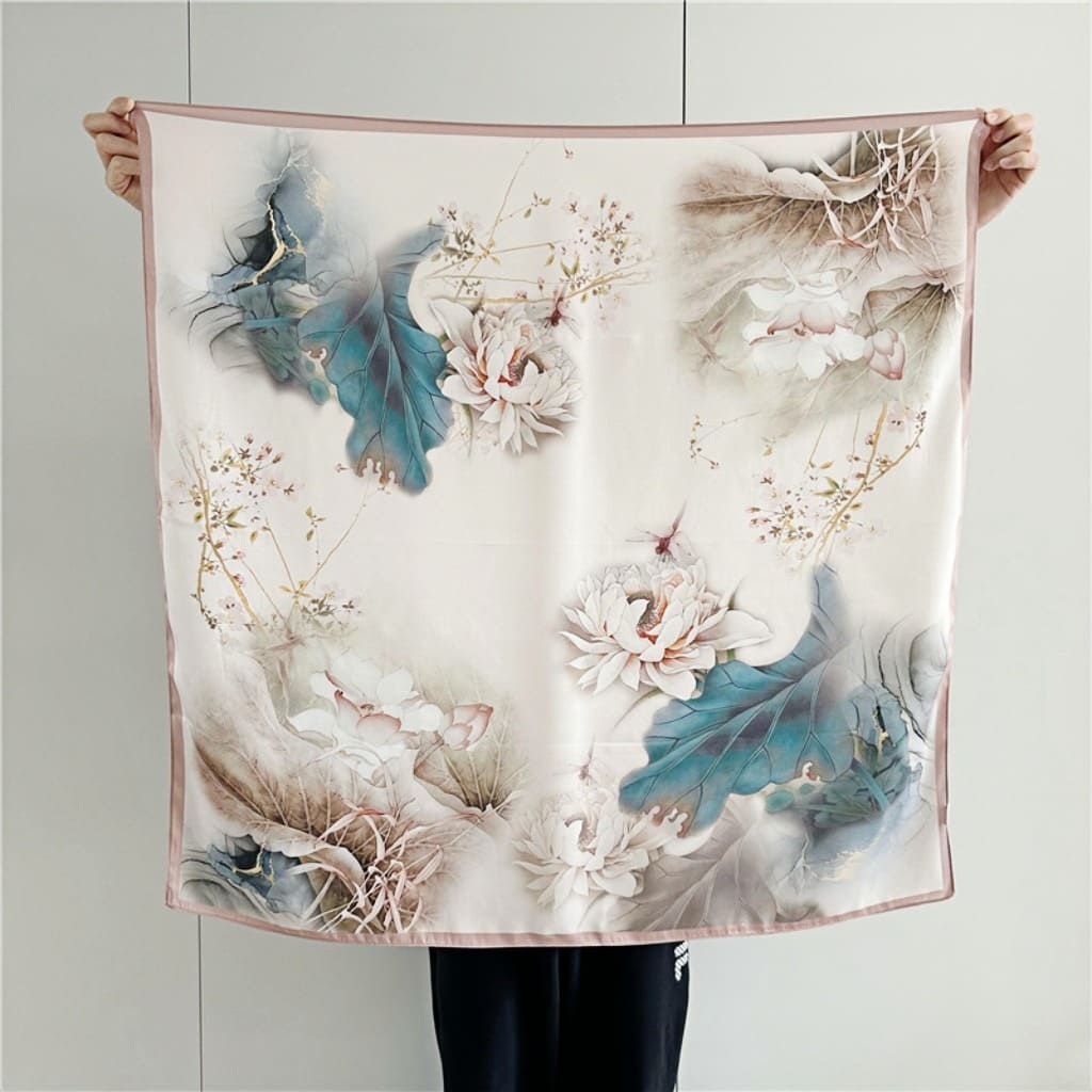 MaraSilk Pure Mulberry Silk Scarf - Square Crepe Satin MS385 34" x 34" MS38501