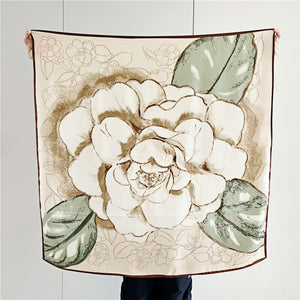 MaraSilk Pure Mulberry Silk Scarf - Square Crepe Satin MS386