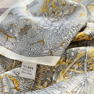 MaraSilk Pure Mulberry Silk Scarf - Square Crepe Satin MS387