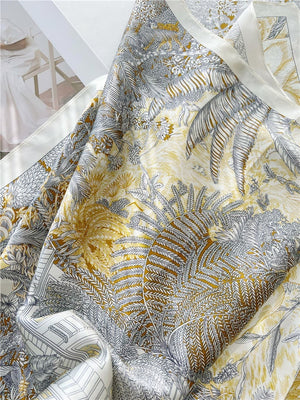 MaraSilk Pure Mulberry Silk Scarf - Square Crepe Satin MS387