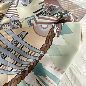 MaraSilk Pure Mulberry Silk Scarf - Square Crepe Satin MS388