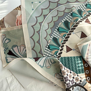 MaraSilk Pure Mulberry Silk Scarf - Square Crepe Satin MS388