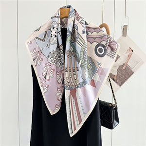 MaraSilk Pure Mulberry Silk Scarf - Square Crepe Satin MS388