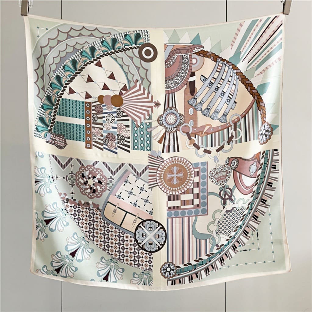 MaraSilk Pure Mulberry Silk Scarf - Square Crepe Satin MS388 34" x 34" MS38802