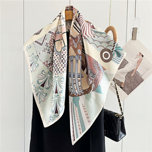 MaraSilk Pure Mulberry Silk Scarf - Square Crepe Satin MS388