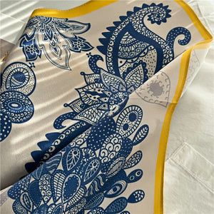 MaraSilk Pure Mulberry Silk Scarf - Square Crepe Satin MS389