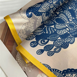 MaraSilk Pure Mulberry Silk Scarf - Square Crepe Satin MS389