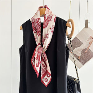 MaraSilk Pure Mulberry Silk Scarf - Square Crepe Satin MS389