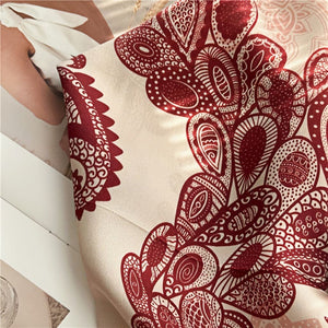 MaraSilk Pure Mulberry Silk Scarf - Square Crepe Satin MS389