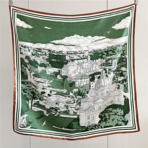 MaraSilk Pure Mulberry Silk Scarf - Square Crepe Satin MS390 34" x 34" MS39002