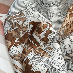 MaraSilk Pure Mulberry Silk Scarf - Square Crepe Satin MS390