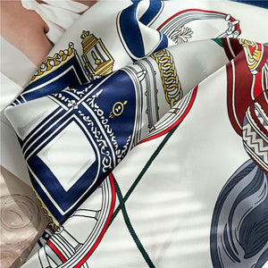 MaraSilk Pure Mulberry Silk Scarf - Square Crepe Satin MS391