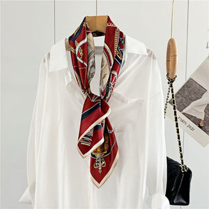 MaraSilk Pure Mulberry Silk Scarf - Square Crepe Satin MS391