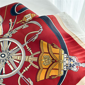 MaraSilk Pure Mulberry Silk Scarf - Square Crepe Satin MS391