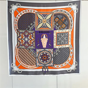 MaraSilk Pure Mulberry Silk Scarf - Square Crepe Satin MS392 34" x 34" MS39201