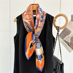 MaraSilk Pure Mulberry Silk Scarf - Square Crepe Satin MS392