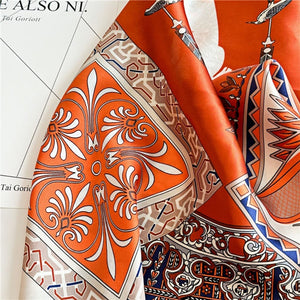 MaraSilk Pure Mulberry Silk Scarf - Square Crepe Satin MS392