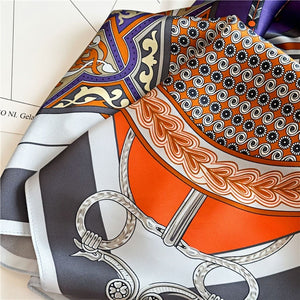 MaraSilk Pure Mulberry Silk Scarf - Square Crepe Satin MS392