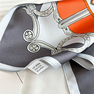 MaraSilk Pure Mulberry Silk Scarf - Square Crepe Satin MS392