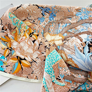 MaraSilk Pure Mulberry Silk Scarf - Square Crepe Satin MS393